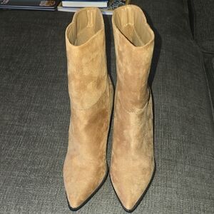 Forever 21 Tan Heeled Boots